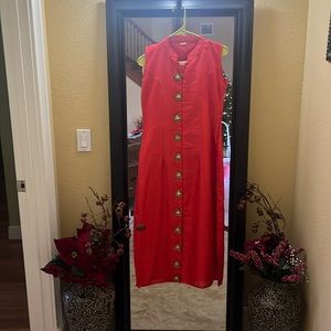 Fusion red/pink Churidhar